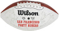 1994 Super Bowl 49ers Team Signed Football Rice Young Sanders Dent +45 PSA/DNA0