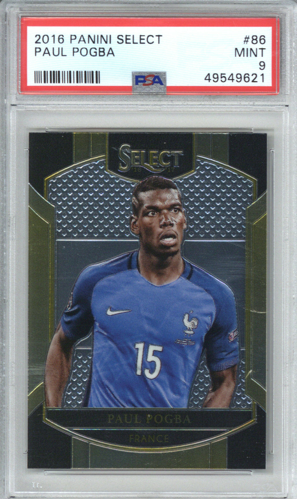 2016 Panini Select 86 Paul Pogba PSA 90