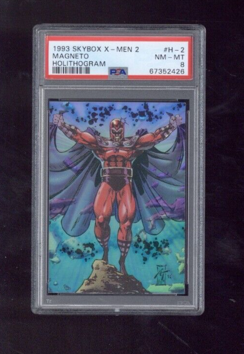 1993 Skybox X Men 2 Holithogram H 2 Magneto PSA 80