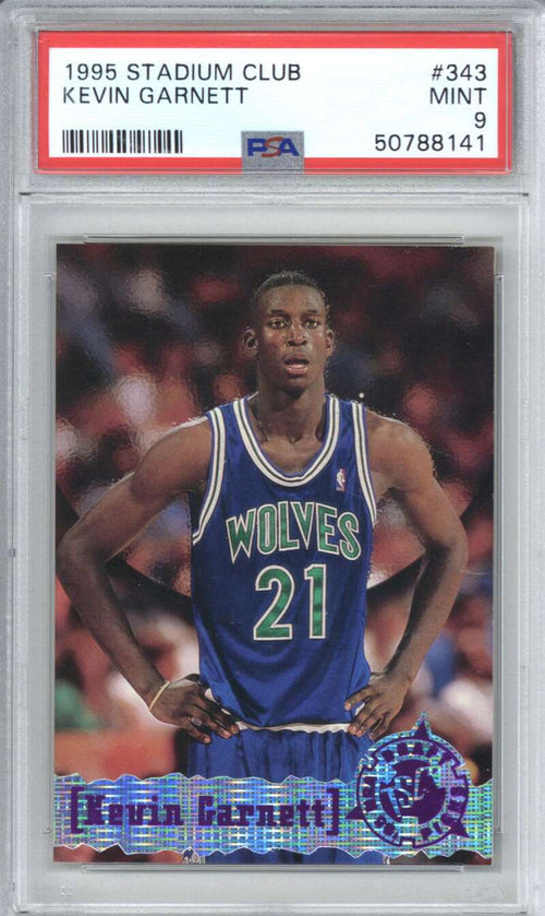 1995 Stadium Club 343 Kevin Garnett PSA 9 0