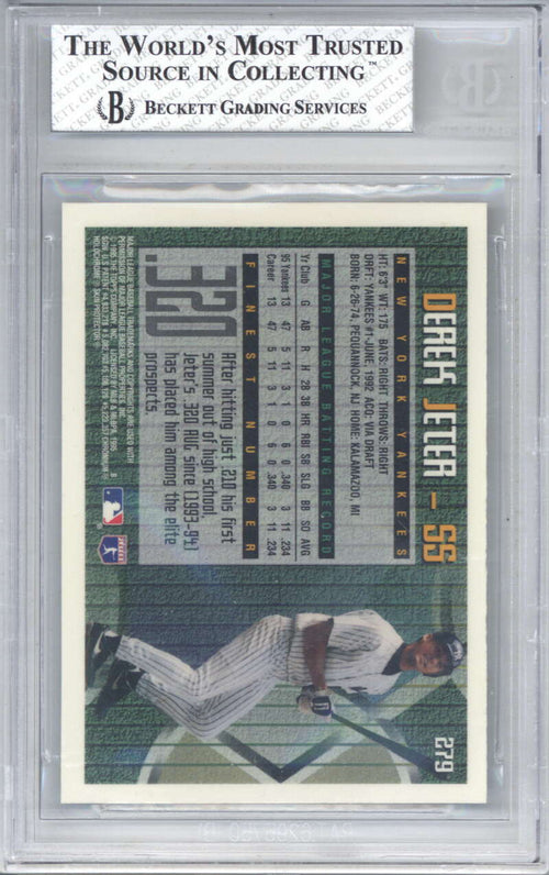 1995 Finest 279 Derek Jeter Beckett BGS 81