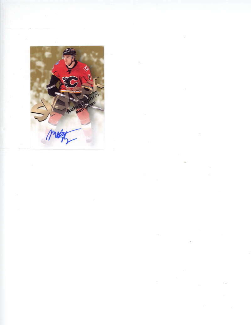Matt Stajan Signed Auto 2012 13 Fleer Retro 0