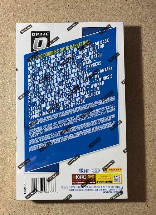 2019 20 Panini Donruss Optic Basketball Asain Tmall Hobby Box1