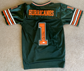 Bernie Kosar Signed Miami Hurricanes Kids Jersey JSA0