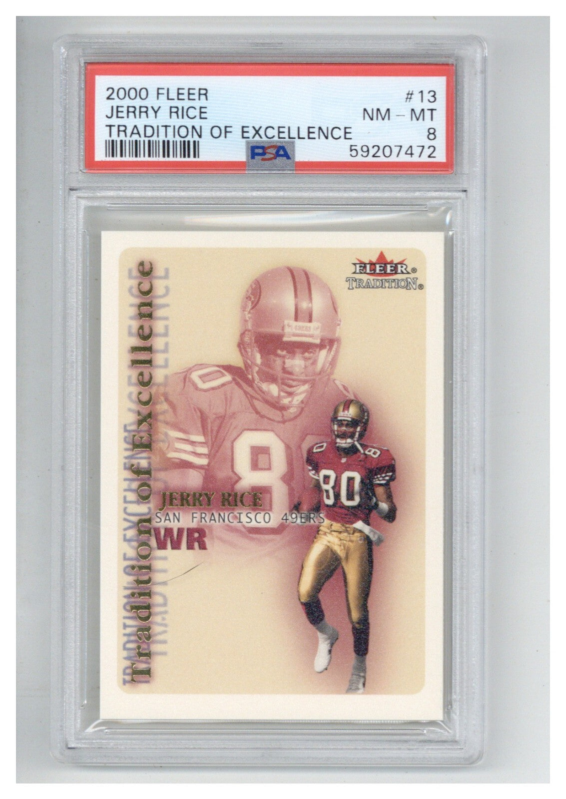 2000 Fleer Rookie Retro 1 Chad Pennington PSA 80