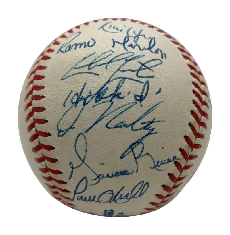 1999 New York Yankees Signed Autographed Jeter Torre WS Baseball JSA 3