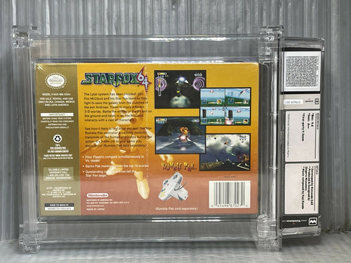 1997 Nintendo 64 Starfox 64 WATA 9.0 A++1