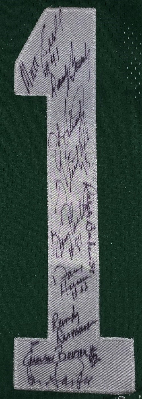1969 Super Bowl III Champion New York Jets Team Signed Jersey Namath Steiner COA1