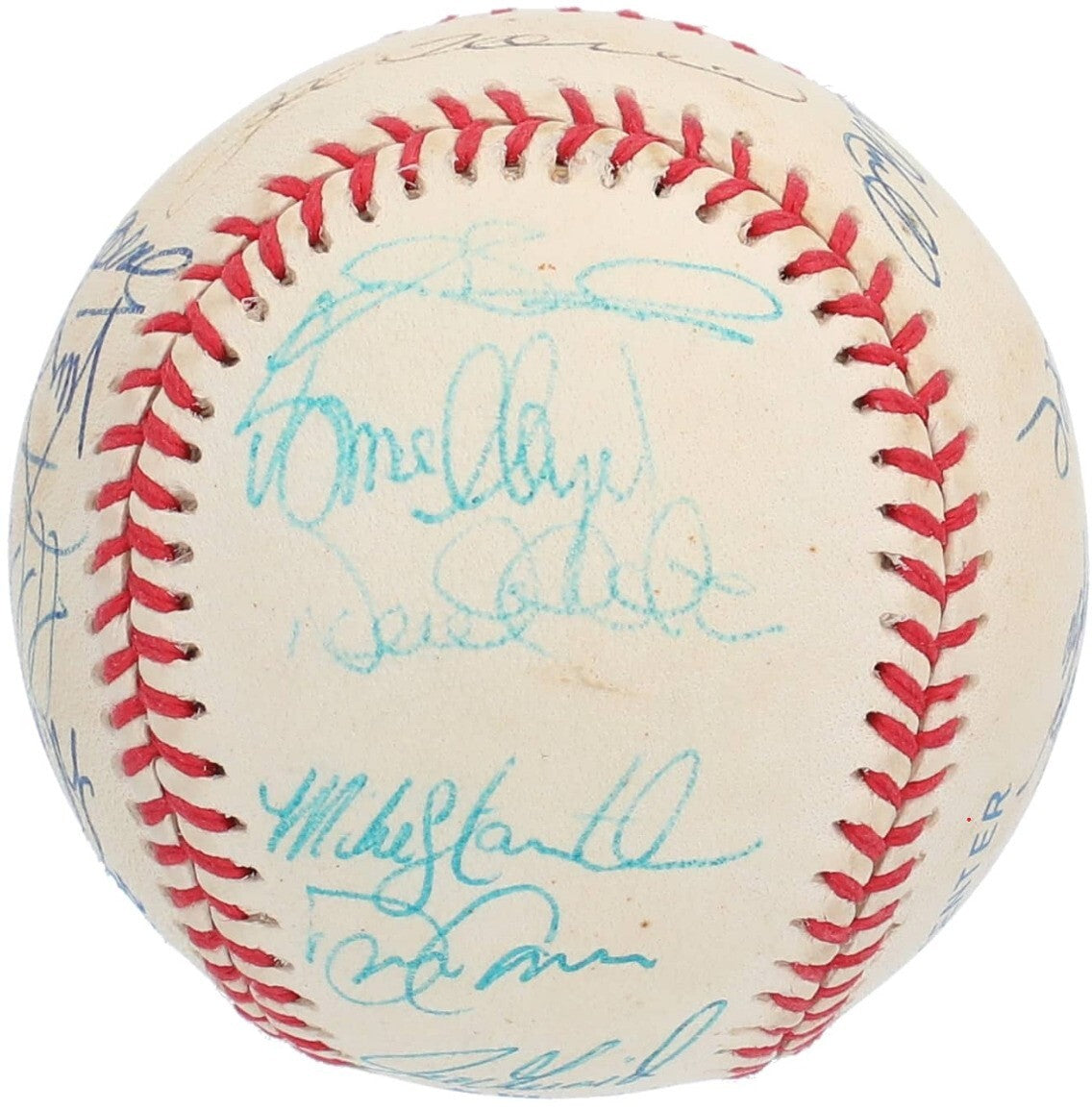 1998 New York Yankees Team Signed OAL Baseball Jeter Rivera Torre JSA1