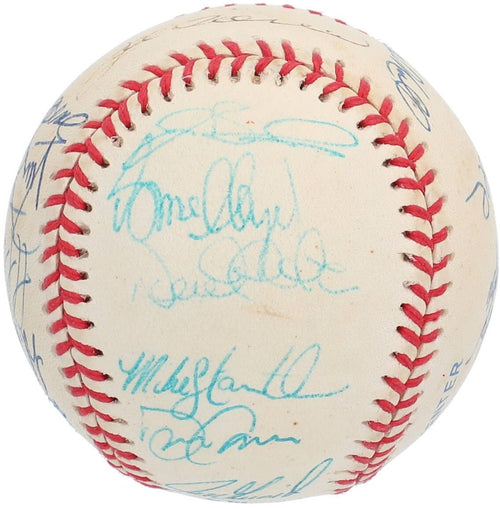 1998 New York Yankees Team Signed OAL Baseball Jeter Rivera Torre JSA1