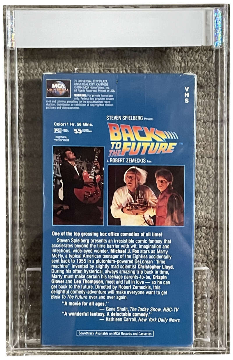 Back to the Future 1994 MCA Universal VHS 4th press IGS 7.5 7.5 1