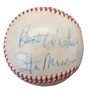 Stan Musial Vintage Signed ONL Giles Baseball Rookie Era HOF JSA COA