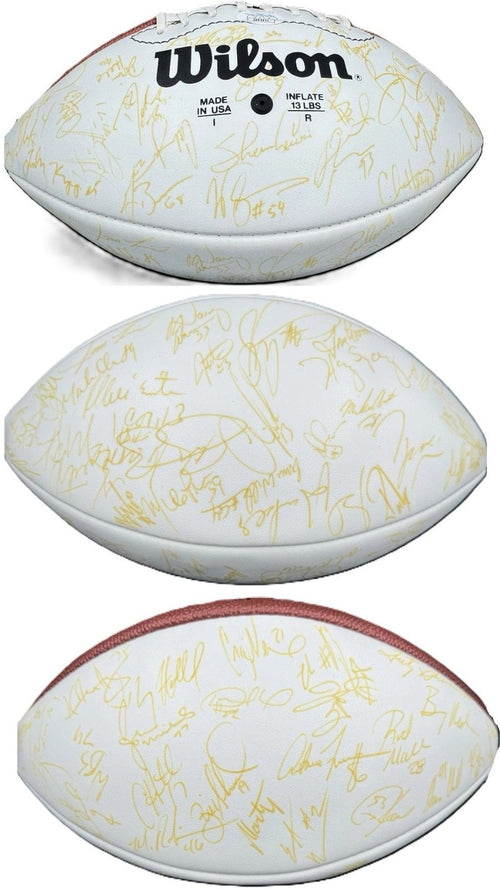 1996 Green Bay Packers Signed Auto Super Bowl XXXI Football Favre White JSA0
