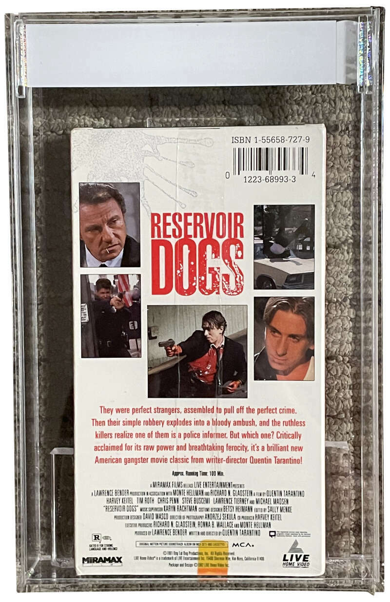 Reservoir Dogs 1992 Miramax VHS IGS 7 7 1