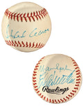 1950s Braves Aaron Spahn Mathews Signed Auto ONL Baseball Beckett BAS0