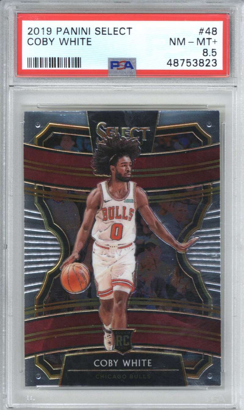 2019 Panini Select 48 Coby White PSA 8.50