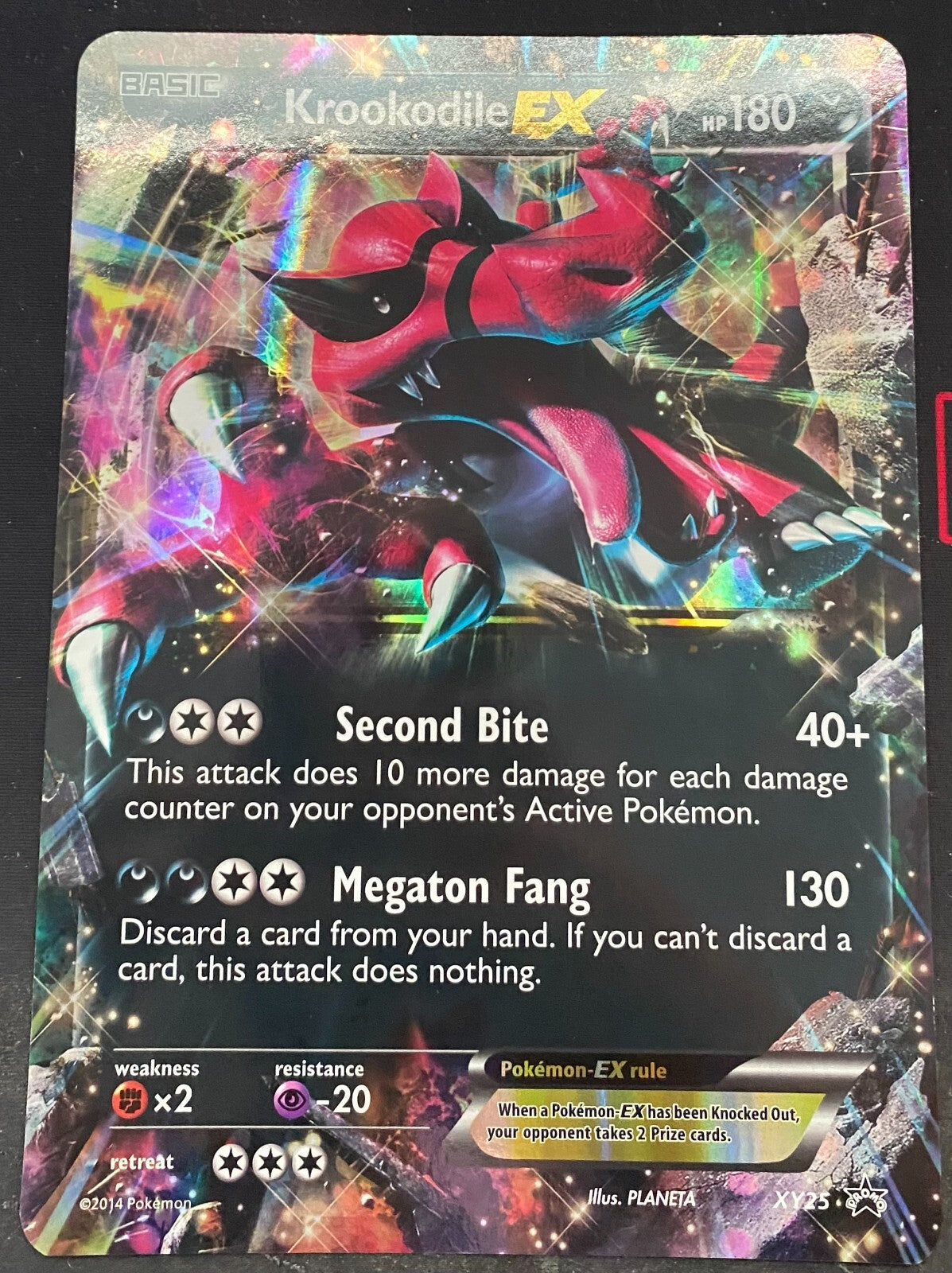 2014 Pokemon TCG Jumbo Oversized Box Topper Card Krookodile EX Promo XY250