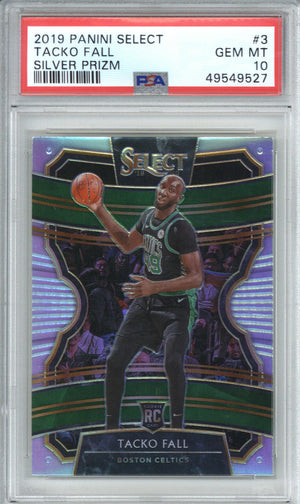 2019-20 Panini Select Tacko Fall RC Rookie Silver Prizm PSA 10