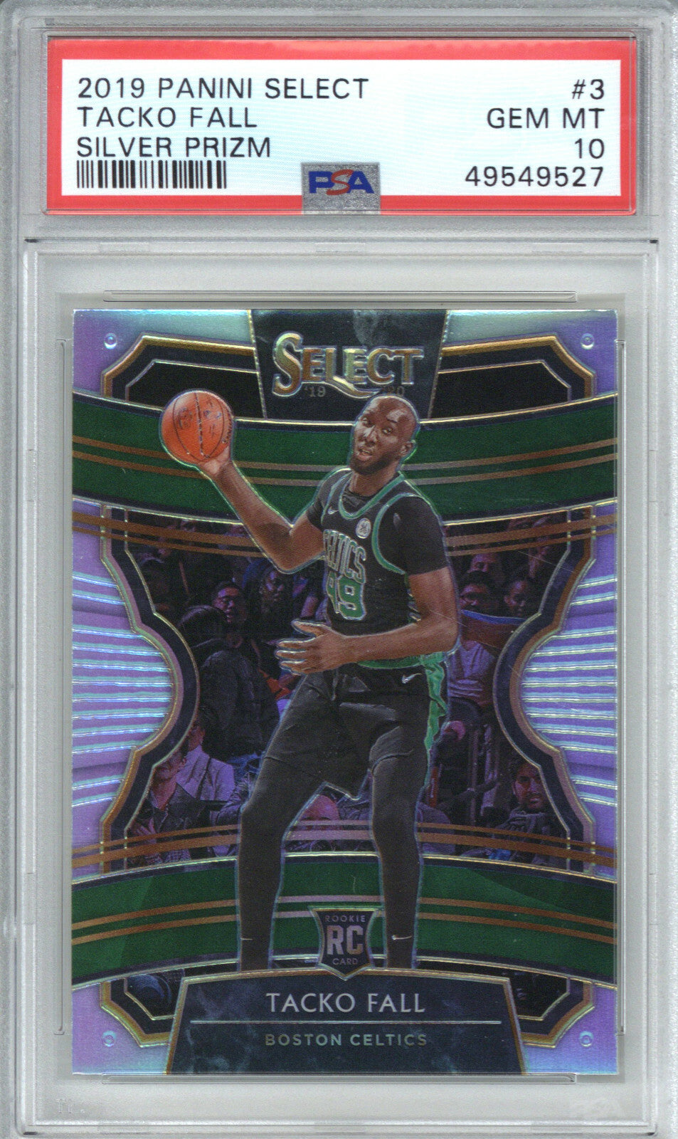 2019-20 Panini Select Tacko Fall RC Rookie Silver Prizm PSA 100