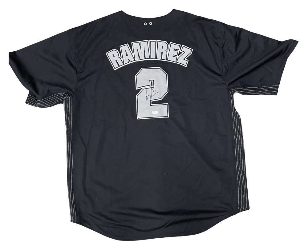 Hanley Ramirez Signed Autographed MLB Official MarlinsJersey JSA 0