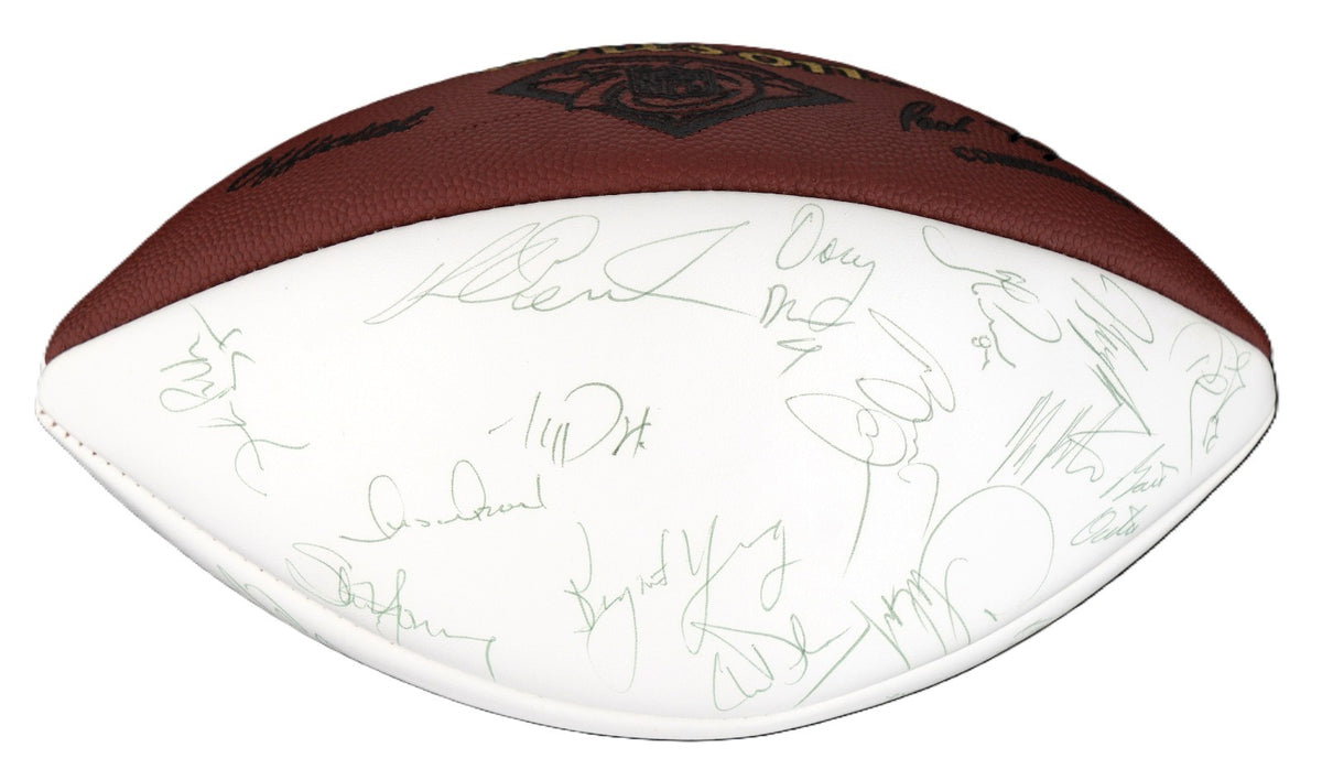 1994 Super Bowl Champion 49ers Team Signed Auto Football Young Rice Sanders GRAD2