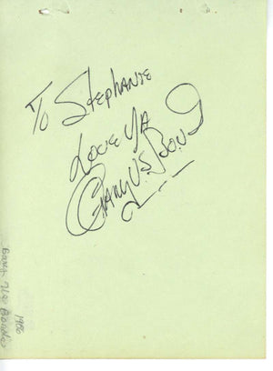 Gary U.S. Bonds Signed Autographed 4x6 New Orleans Album Page Beckett BAS