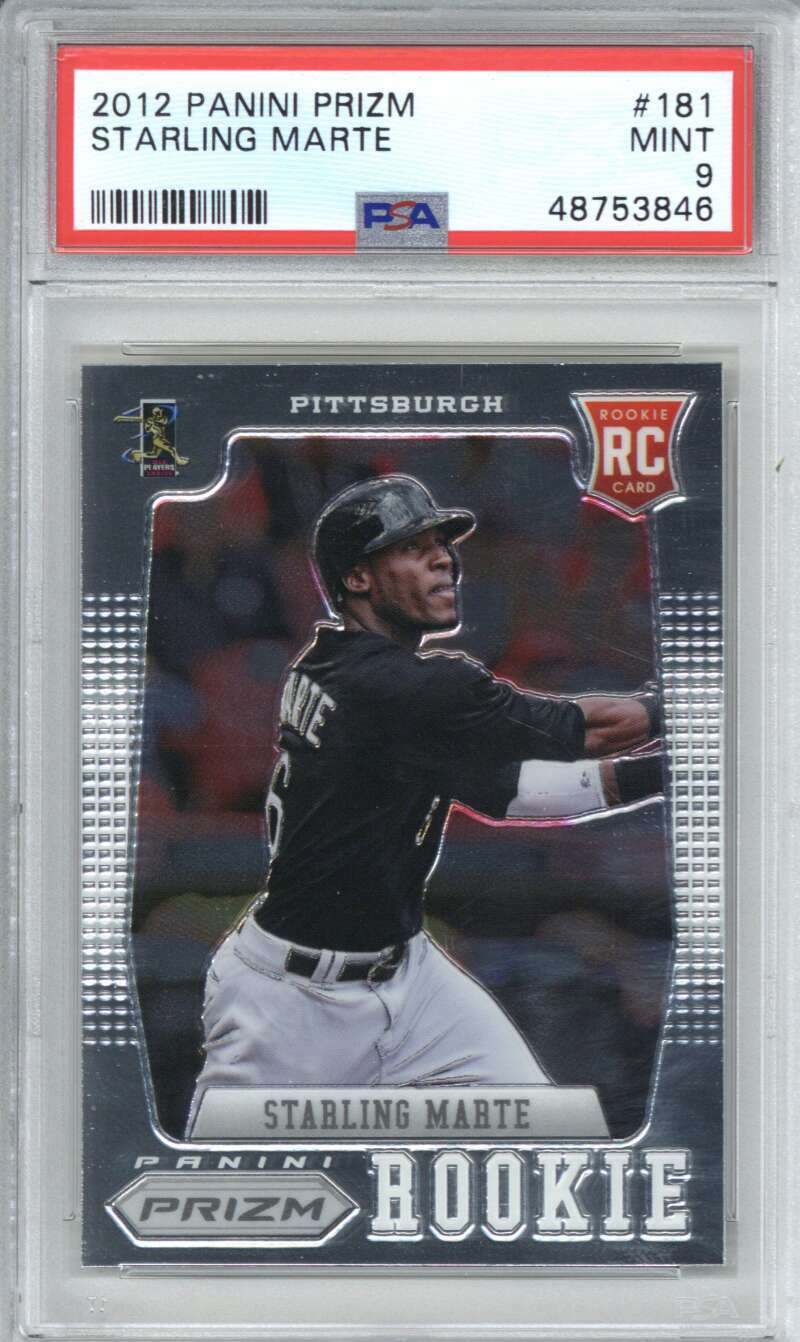 2012 Panini Prizm 181 Starling Marte PSA 90
