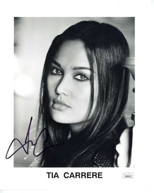 Tia Carrere Signed Autographed 8x10 B/W Photo JSA