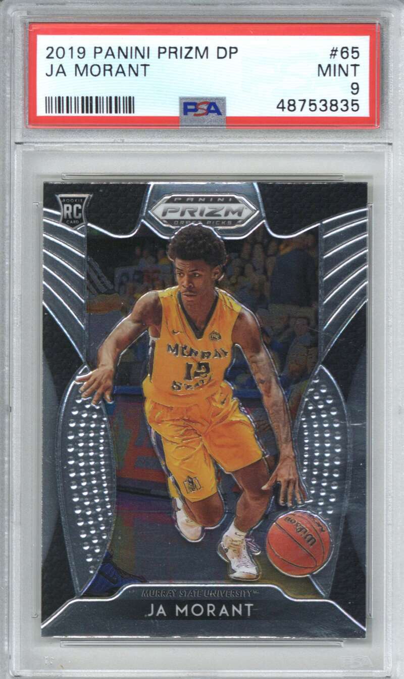 2019 Panini Prizm Draft Picks 65 JA Morant PSA 90