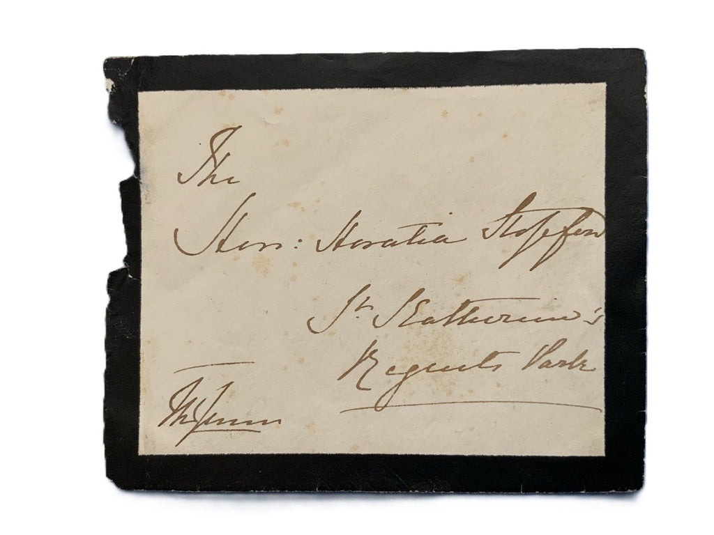 Queen Victoria Signed Auto Handwritten 2.5x3.5 Addressed Envelope Grad LOA0