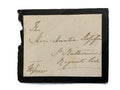 Queen Victoria Signed Auto Handwritten 2.5x3.5 Addressed Envelope Grad LOA0
