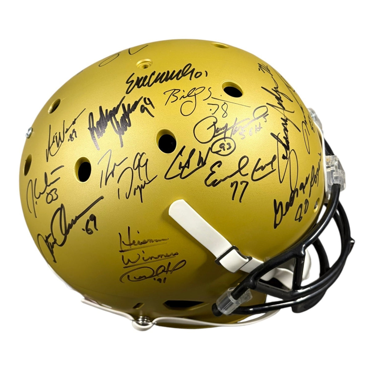 Heisman Winners Multi Signed Auto FS Helmet Sanders Jackson Campbell Steiner0