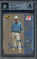 Sam Neill Signed Auto 1993 Topps Jurassic Park Dr Grant Card Beckett BAS0
