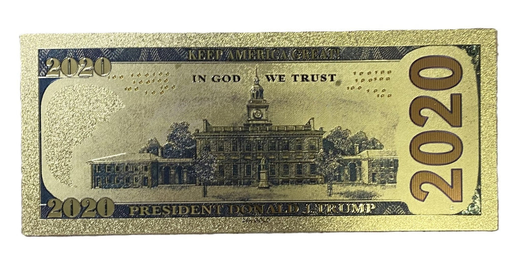 Donald Trump 2020 Gold Trump Train Dollar1