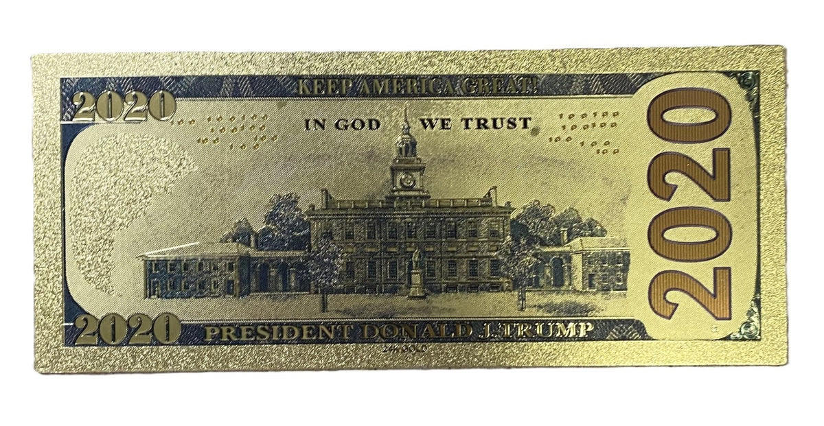 Donald Trump 2020 Gold Trump Train Dollar1