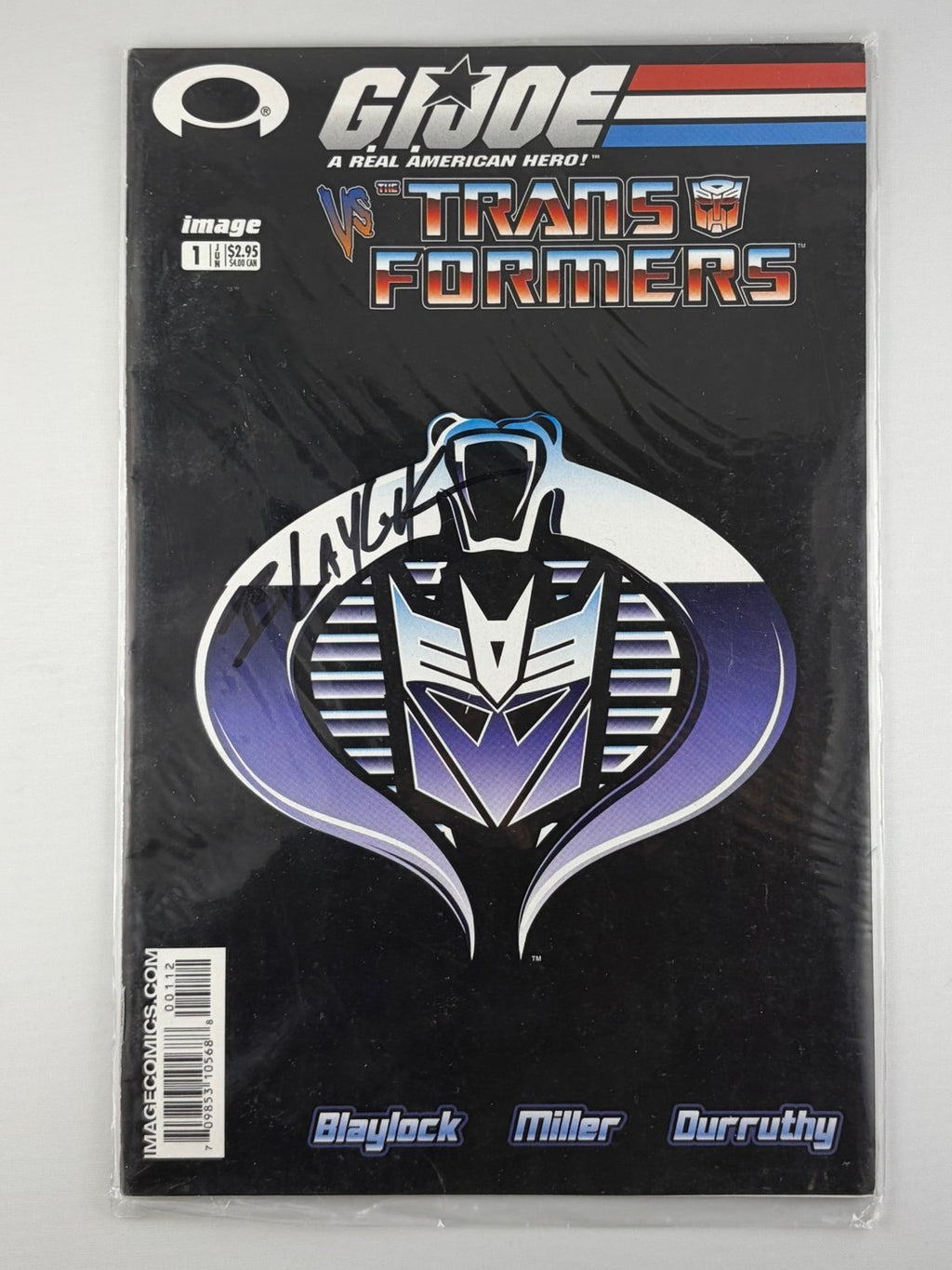 Gi Joe Vs Transformers #1 2nd Print Variant Image Comics 2003 Blaylock Signed SS0