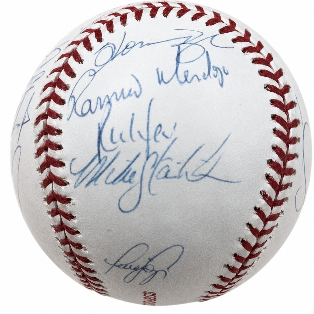 1998 New York Yankees Team Signed Auto World Series Baseball Jeter Beckett BAS3