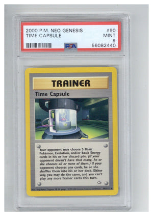 2000 Pokemon Neo Genesis 90 Time Capsule PSA 9