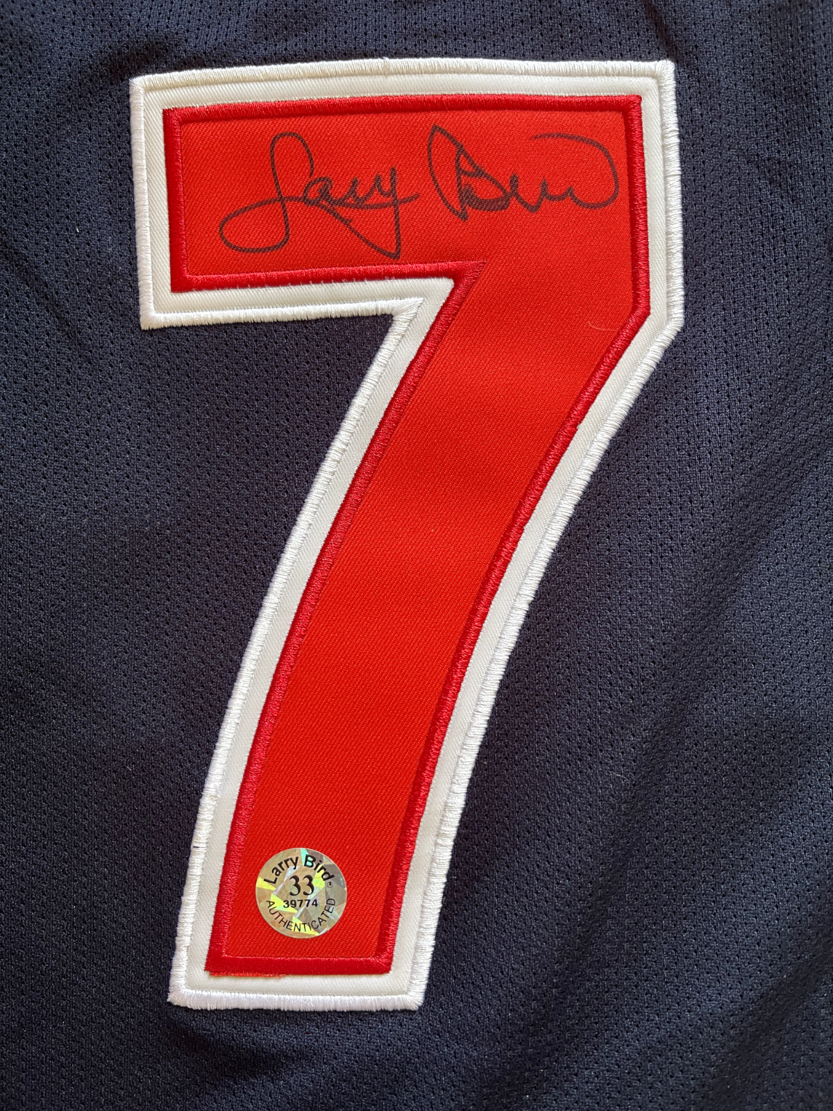 Larry Bird Signed Team USA Jersey Bird COA1