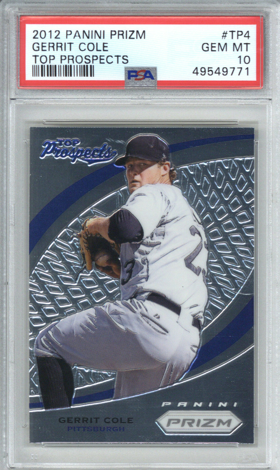 2012 Panini Prizm Top Prospects TP4 Gerrit Cole PSA 100
