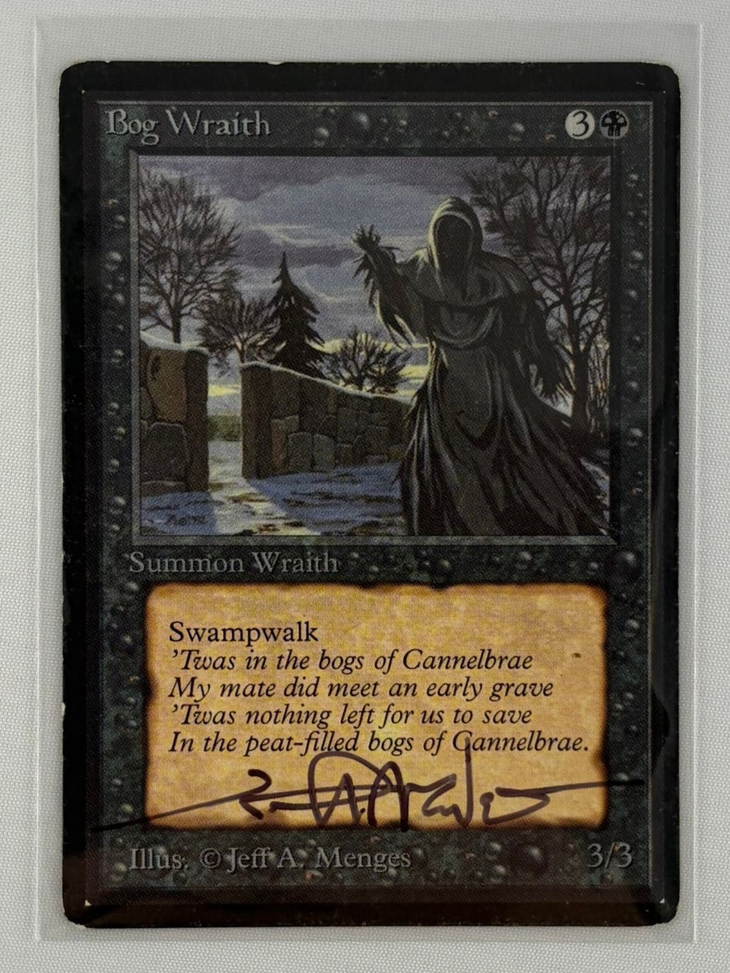 SIGNED BOG WRAITH BETA JEFF A. MENGES MTG MP0