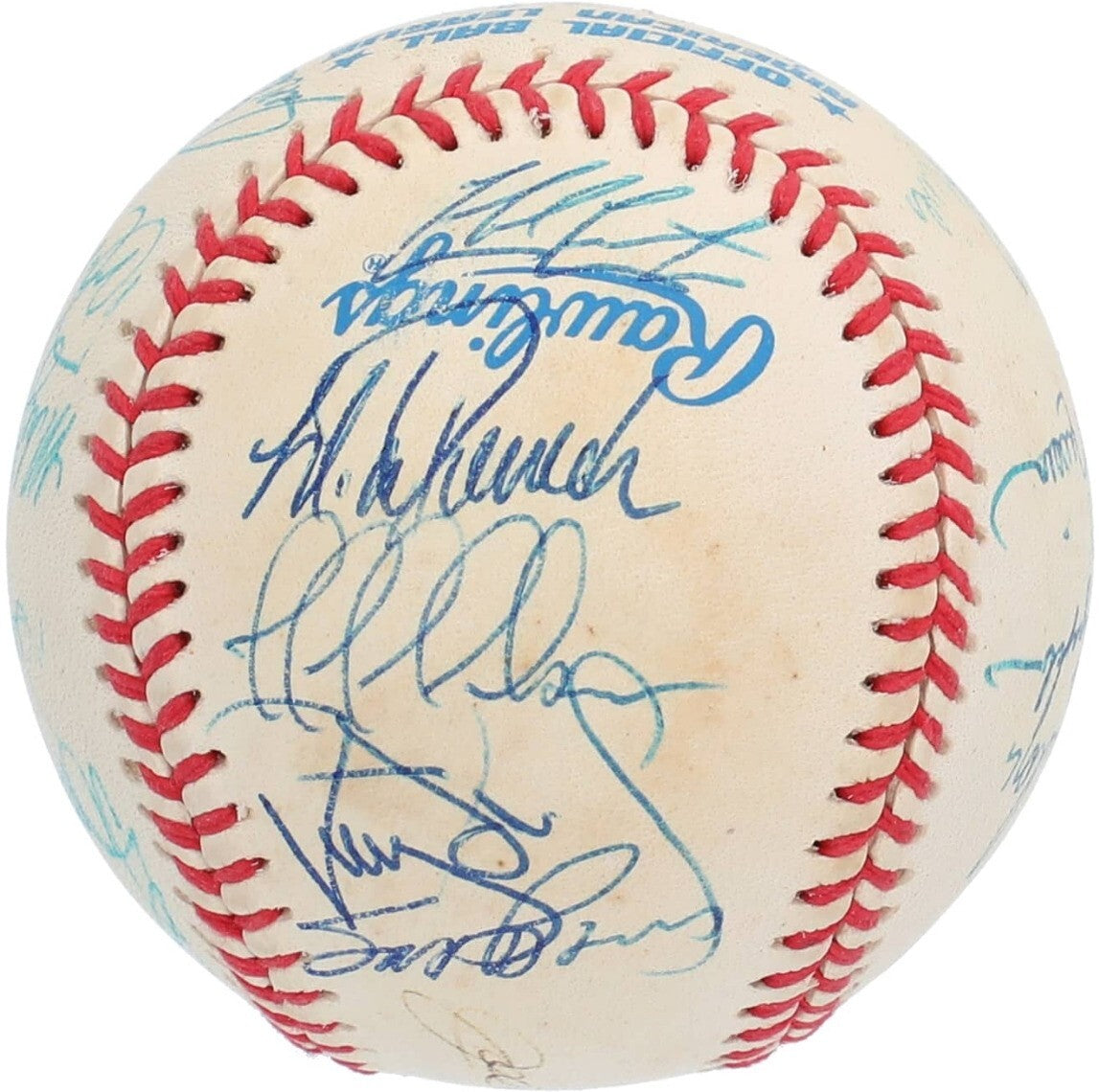 1998 New York Yankees Team Signed OAL Baseball Jeter Rivera Torre JSA3