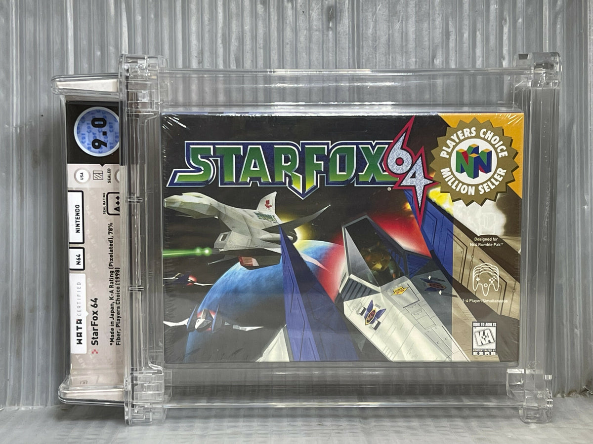 1997 Nintendo 64 Starfox 64 WATA 9.0 A++0