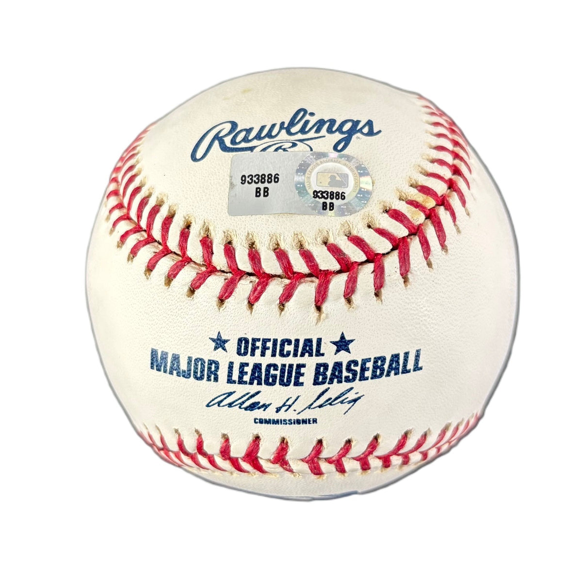George Brett Signed OML Baseball 3154 Hits MLB Mounted Memories2