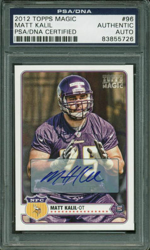 2012 Topps Magic 96 Matt Kalil Auto RC PSA