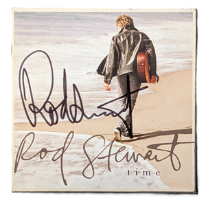 Rod Stewart Signed Time CD Booklet JSA COA
