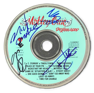 Motley Crue Signed Dr Feelgood CD Neil Mars Lee Sixx Beckett BAS LOA