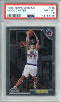 1998 Topps Chrome 199 Vince Carter PSA 80