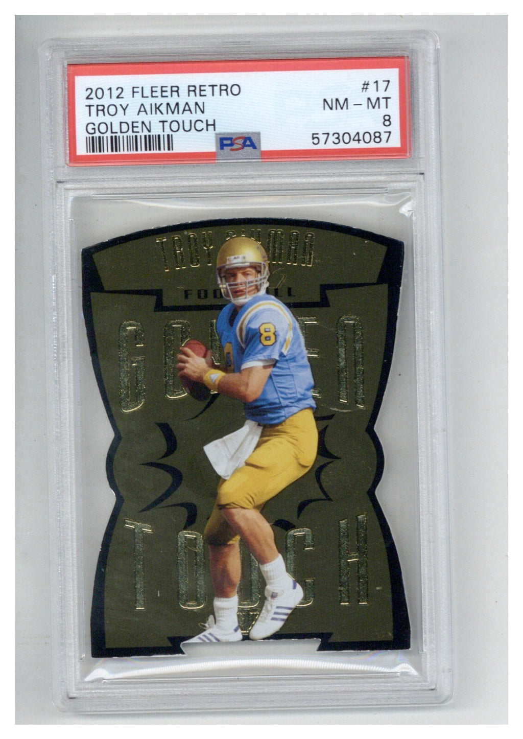 2012 Fleer Retro Golden Touch 17 Troy Aikman PSA 80