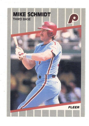 Mike Schmidt 1989 Fleer Trading Card #582
